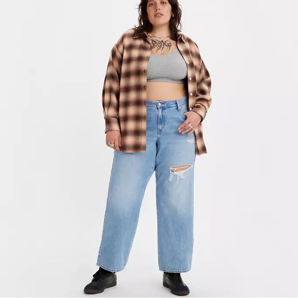 Levis Baggy Dad Jean Blue size 14W - Picture 3 of 15